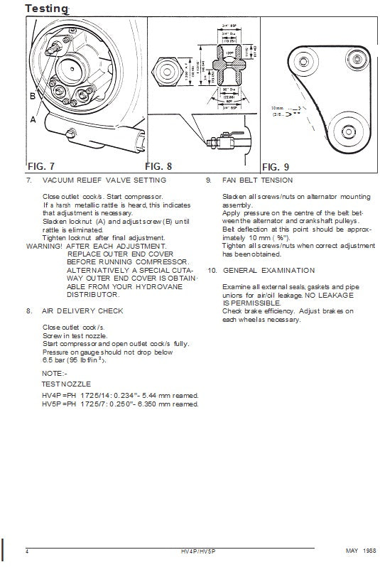 Hydrovane HV4P/HV4PG/HV5P/HV5PG Service & Parts Manual - airlinkcompressors.com
