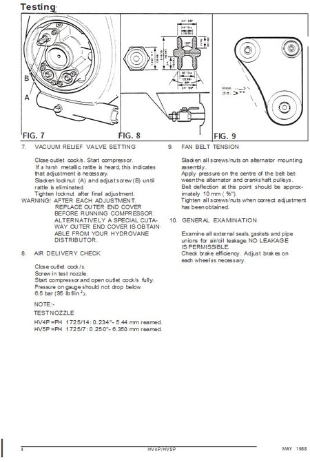 Hydrovane HV4P/HV4PG/HV5P/HV5PG Service & Parts Manual - airlinkcompressors.com