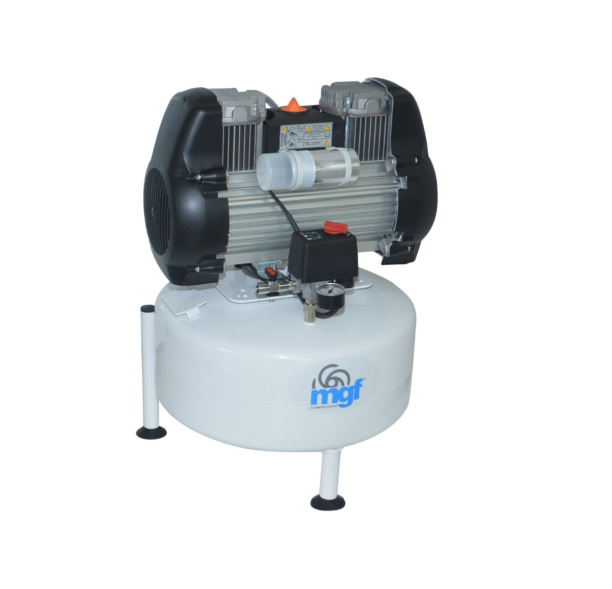 MGF Dental Air Compressor, 2 Chairs, 5 CFM, 24L, 240V - M-D-GE075-024 - airlinkcompressors.com