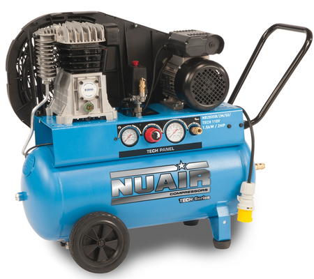 NUAIR NB2800B/50/2M TECH 110v, 10 bar, 50L Tank - S-28DA4C4FPS060 - airlinkcompressors.com