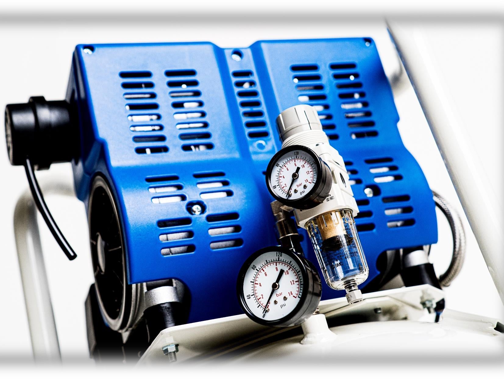 Bambi PT15 Oil Free Silenced Air Compressor 4.5 CFM, 8 Bar, 15L - PT15 Dental - airlinkcompressors.com