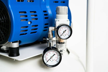 Bambi PT24 Oil Free Silenced Air Compressor 4.5 CFM, 8 Bar, 24L - PT24 Dental - airlinkcompressors.com