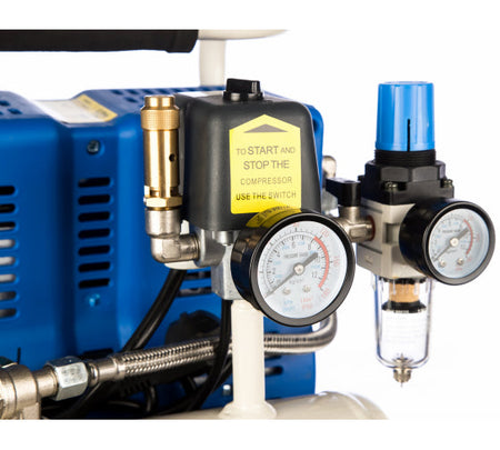 Bambi PT5 Oil Free Silenced Air Compressor 4.5 CFM, 8 Bar, 4L - PT5 Dental - airlinkcompressors.com