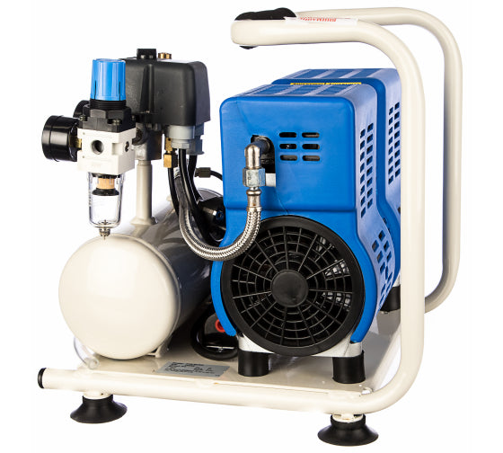 Bambi PT5 Oil Free Silenced Air Compressor 4.5 CFM, 8 Bar, 4L - PT5 Dental - airlinkcompressors.com