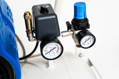 Bambi PT90 Oil Free Silenced Air Compressor 13.5 CFM, 8 Bar, 90L - PT90 Dental - airlinkcompressors.com