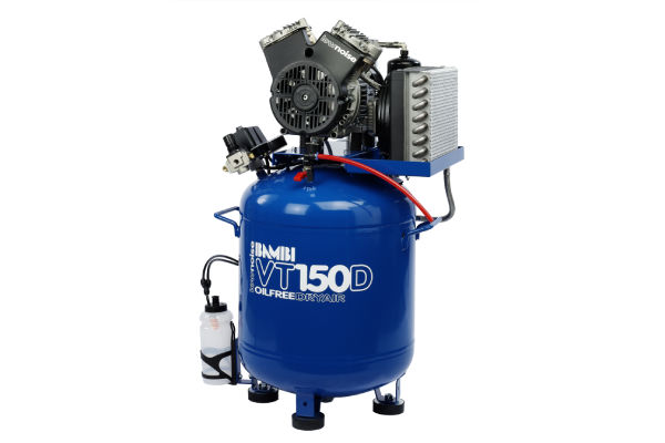 Bambi VT150D Oil Free Silenced Air Compressor & Dryer 6.2 CFM, 8 Bar, 50L - VT150D Dental - airlinkcompressors.com
