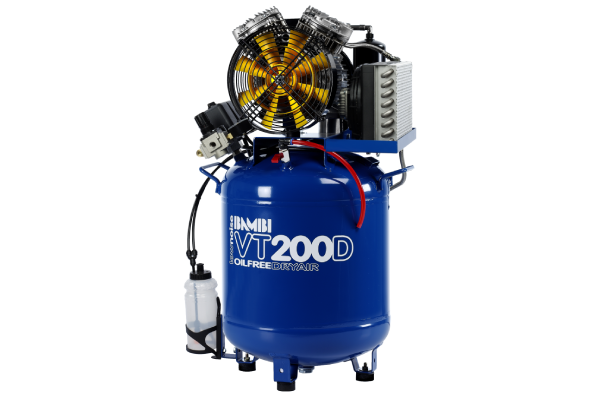 Bambi VT200D Oil Free Silenced Air Compressor & Dryer 7.8 CFM, 8 Bar, 50L - VT200D Dental - airlinkcompressors.com