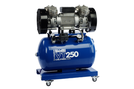 Bambi VT250 Oil Free Air Silenced Compressor 7.8 CFM, 8 Bar, 59L - VT250 Dental - airlinkcompressors.com
