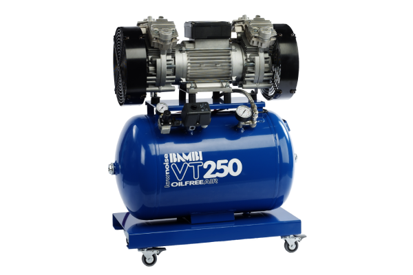 Bambi VT250 Oil Free Air Silenced Compressor 7.8 CFM, 8 Bar, 59L - VT250 Dental - airlinkcompressors.com