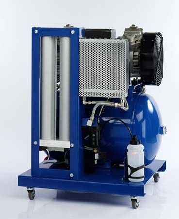 Bambi VT250D Oil Free Silenced Air Compressor & Dryer 7.8 CFM, 8 Bar, 59L - VT250D Dental - airlinkcompressors.com