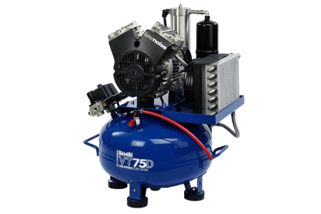 Bambi VT75D Oil Free Silenced Air Compressor & Dryer 4.3 CFM, 8 Bar, 24L - VT75D Dental - airlinkcompressors.com