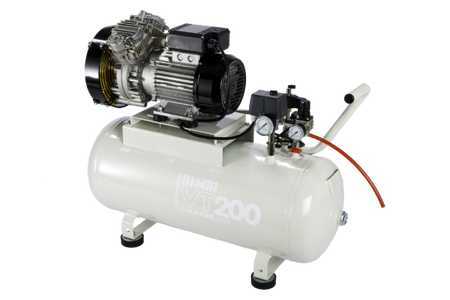 Bambi VTH200 Oil Free Silenced Air Compressor 7.8 CFM, 8 Bar, 50L - VTH200 Dental - airlinkcompressors.com