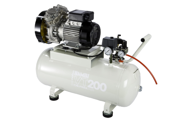Bambi VTH200 Oil Free Silenced Air Compressor 7.8 CFM, 8 Bar, 50L - VTH200 Dental - airlinkcompressors.com