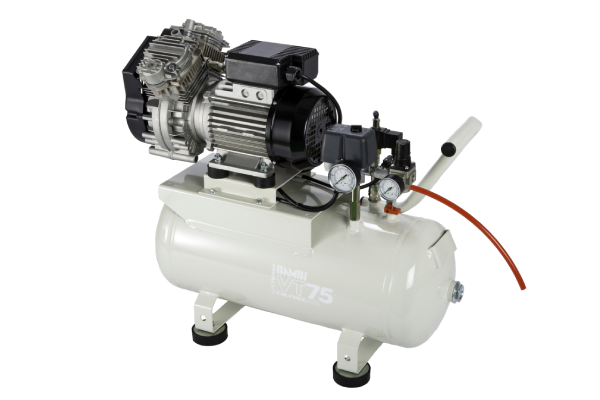 Bambi VTH75 Oil Free Silenced Air Compressor 4.3 CFM, 8 Bar, 24L - VTH75 Dental - airlinkcompressors.com