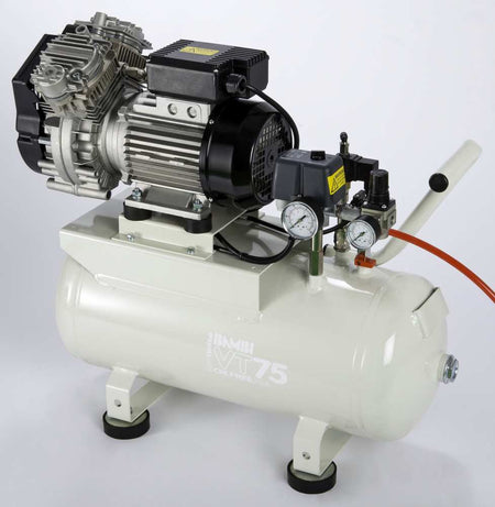 Bambi VTH75 Oil Free Silenced Air Compressor 4.3 CFM, 8 Bar, 24L - VTH75 Dental - airlinkcompressors.com