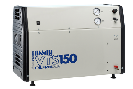 Bambi VTS150 Oil Free Silenced Air Compressor  6.2 CFM, 8 Bar, 23L - VTS150 Dental - airlinkcompressors.com