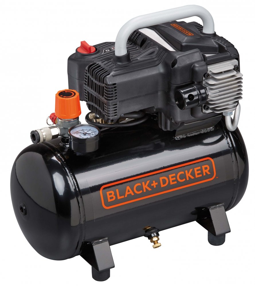 Black + Decker BD195/12-NK Oil Free Air Compressor 1.1kW 1.5Hp 12Lt 10 Bar - S-NKBN304BND309 - airlinkcompressors.com