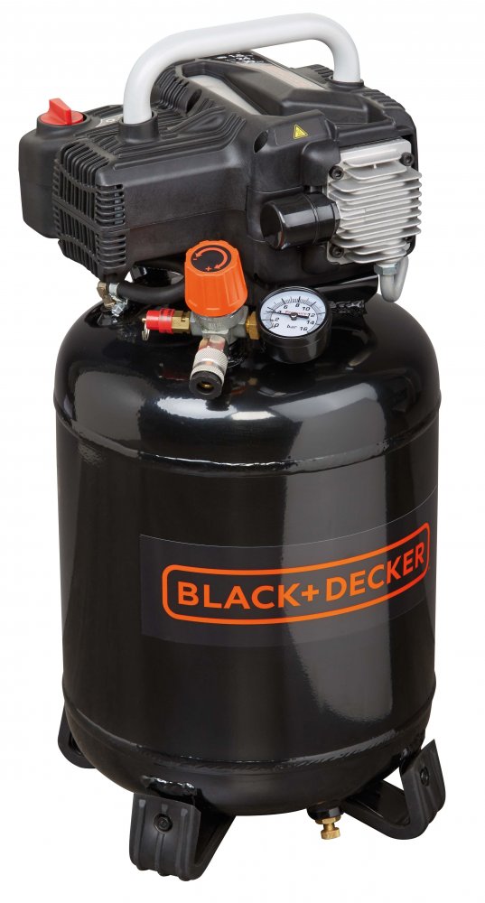 Black + Decker BD195/24V-NK Air Compressor 6.5 cfm 1.1kW 1.5Hp 24Lt 10 Bar - S-NKCV304BND311 - airlinkcompressors.com