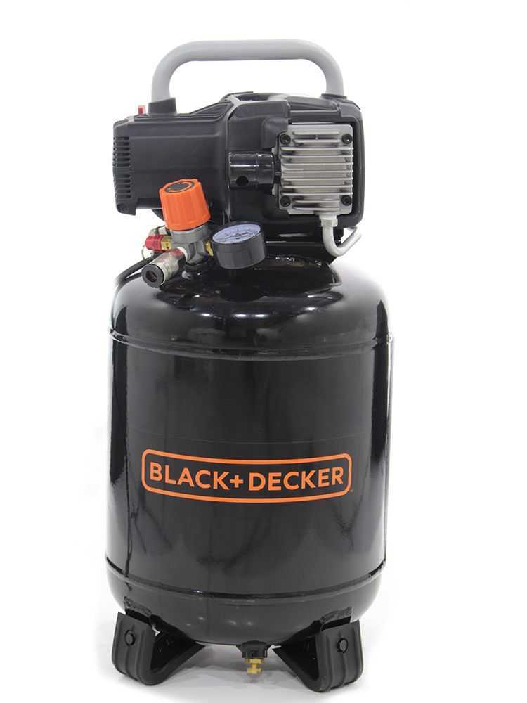 Black + Decker BD195/24V-NK Air Compressor 6.5 cfm 1.1kW 1.5Hp 24Lt 10 Bar - S-NKCV304BND311 - airlinkcompressors.com