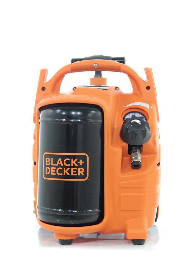 Black + Decker BD195/5-MY-T Air Compressor & Hose 1.1kW 1.5Hp 5Lt Receiver 10 Bar - S-8215320BND303 - airlinkcompressors.com