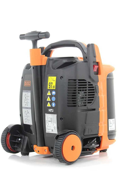 Black + Decker BD195/5-MY-T Air Compressor & Hose 1.1kW 1.5Hp 5Lt Receiver 10 Bar - S-8215320BND303 - airlinkcompressors.com