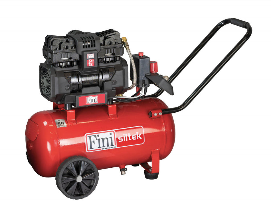 Fini Siltek TB Oil Free Silenced Compressor 1.1kW/1.5Hp 5.6cfm 8Bar 24Lt (13amp) - F-B2CC304FNN557 - airlinkcompressors.com