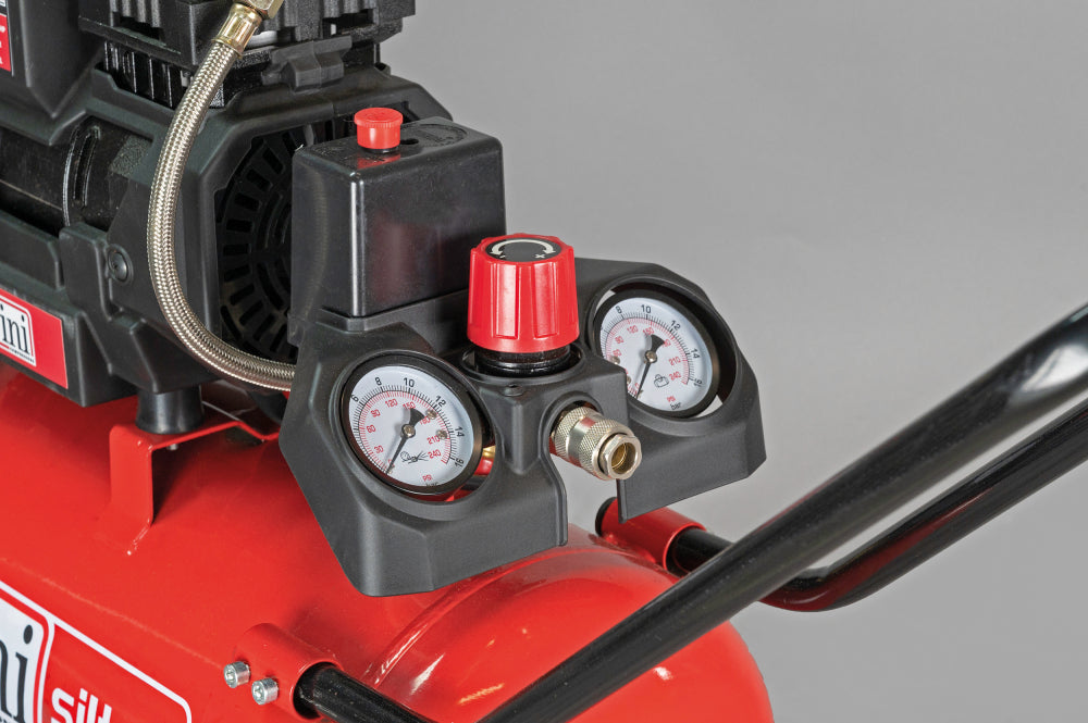 Fini Siltek TB Oil Free Silenced Compressor 1.1kW/1.5Hp 5.6cfm 8Bar 24Lt (13amp) - F-B2CC304FNN557 - airlinkcompressors.com
