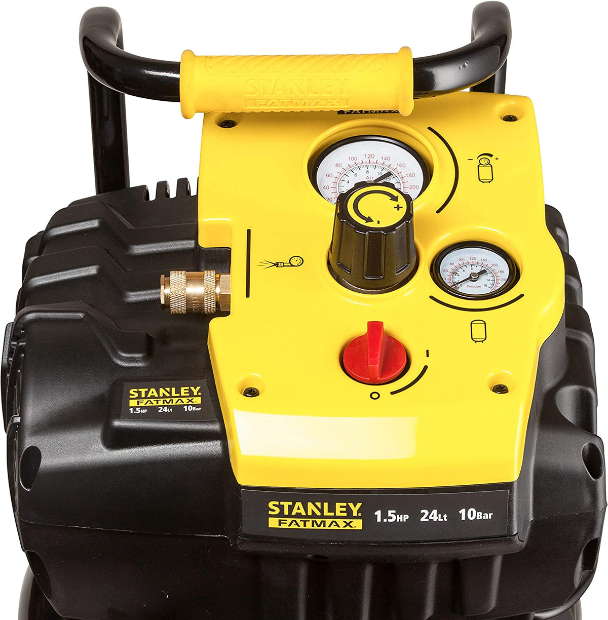 Stanley Fatmax Portable Air compressor 6.5 CFM 145 Psi 30Lt Tank 13 amp 240V - S-8117240STF590 - airlinkcompressors.com