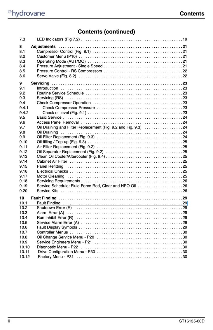 Hydrovane HV04 to HV45 User Manual 2008 Onwards - airlinkcompressors.com