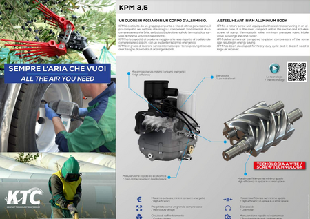 KTC Air Trolly KPM3.5 - Petrol Screw Air Compressor - 14 CFM, 5 HP - K-150162003 - airlinkcompressors.com