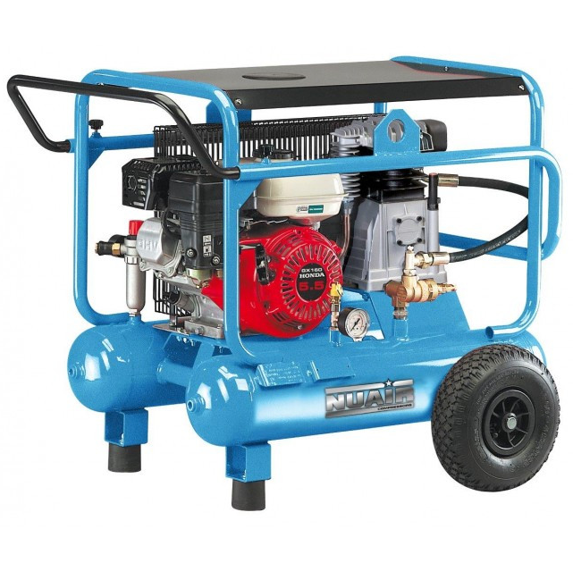 NUAIR B3800/5.5S/10+10 HONDA - Petrol Air Compressor - 13.8 CFM, 5.5 HP - S-36BW7P1NUA - airlinkcompressors.com