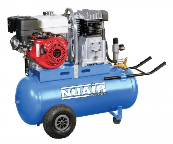 NUAIR B3800/5.5S/100 HONDA - Petrol Belt Drive Air Compressor - 13.8 CFM, 5.5 HP - S-36FC7P1FPS044 - airlinkcompressors.com