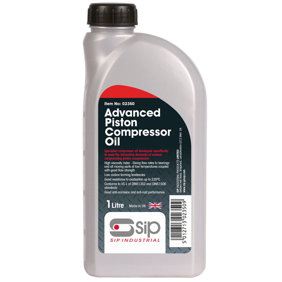 SIP 1ltr Advanced Compressor Oil - 02350 - airlinkcompressors.com