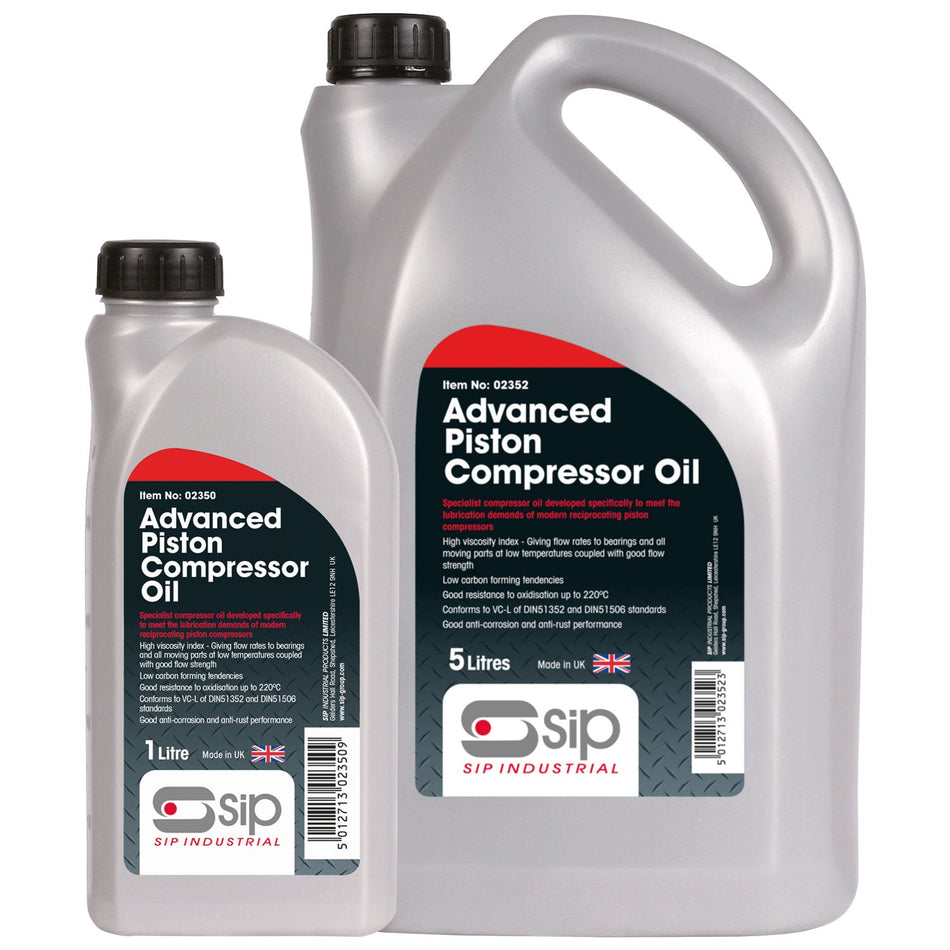 SIP 5ltr Advanced Compressor Oil - 02352 - airlinkcompressors.com