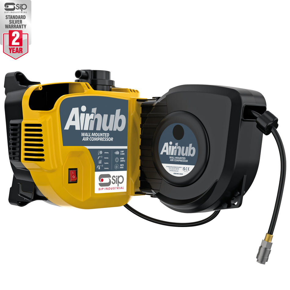 SIP AirHub 9MTR Hose Reel Compressor - 05323 - airlinkcompressors.com