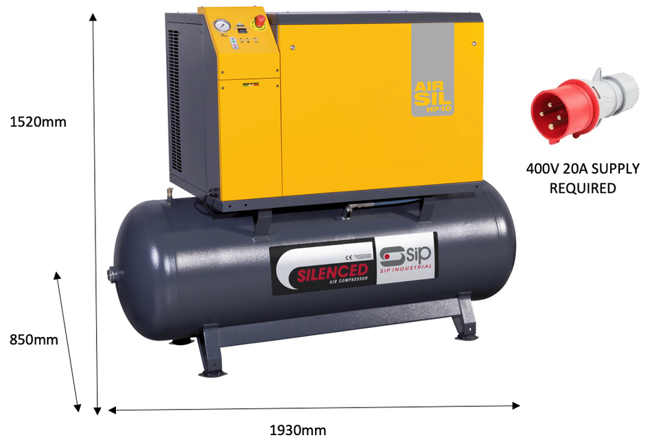 SIP NB10/500 Silenced Piston Compressor - 06224 - airlinkcompressors.com