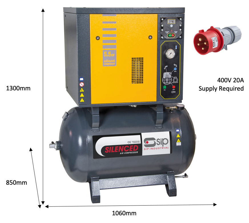 SIP NB5.5/270 Silenced Piston Compressor - 04205 - airlinkcompressors.com