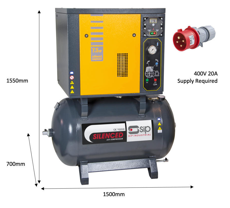 SIP NB7.5/270 Silenced Piston Compressor - 04208 - airlinkcompressors.com