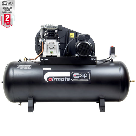 SIP PX4/200B 200ltr Belt Drive Compressor - 05308 - airlinkcompressors.com