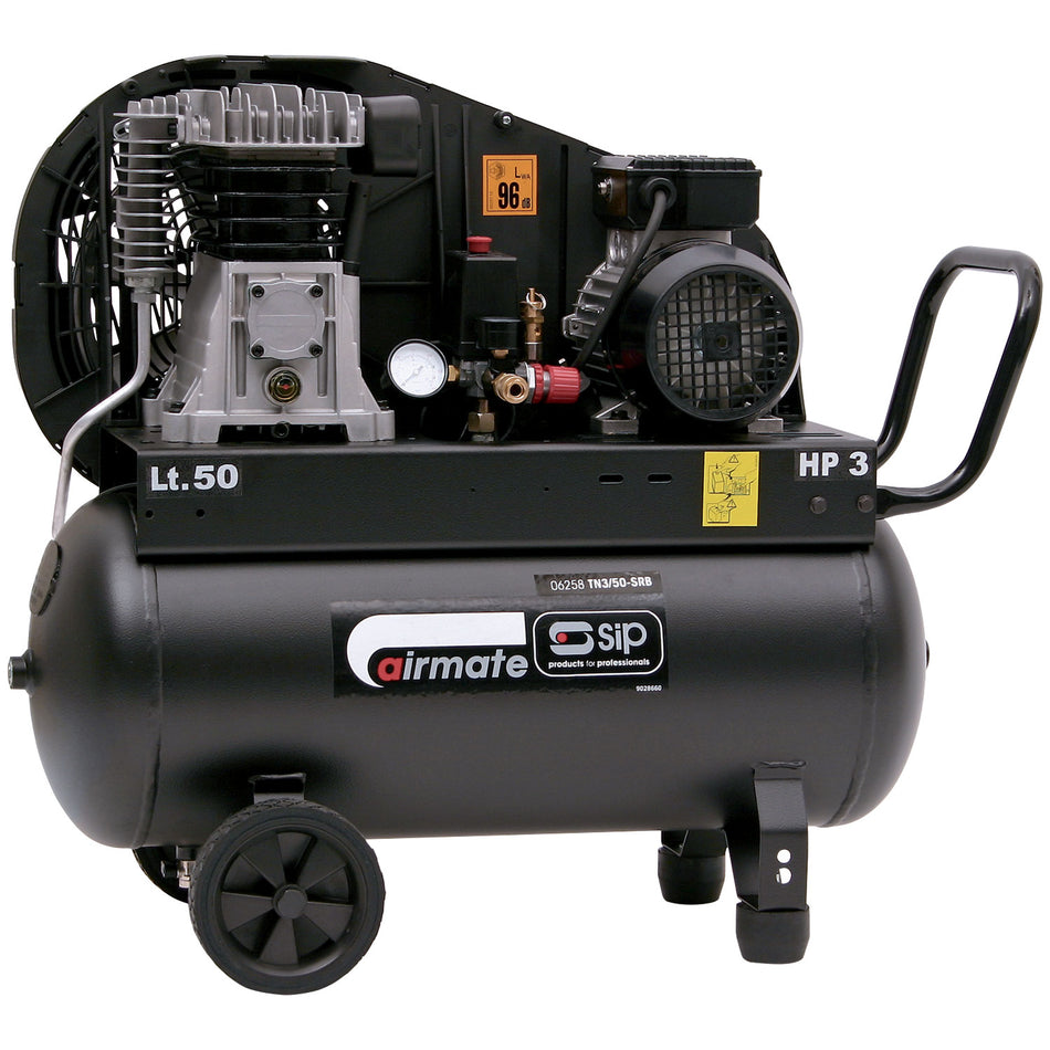 SIP TN3/50-SRB 50ltr Belt Drive Compressor - airlinkcompressors.com