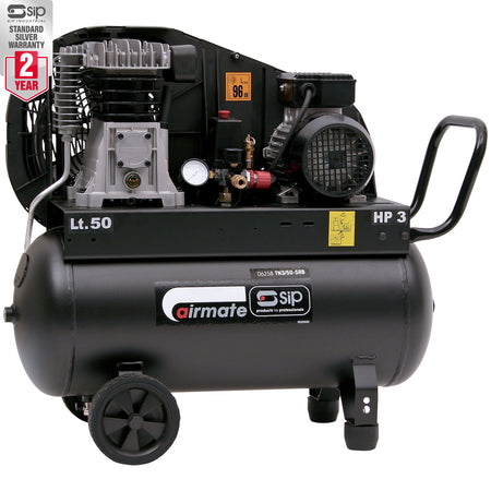 SIP TN3/50-SRB 50ltr Belt Drive Compressor - airlinkcompressors.com