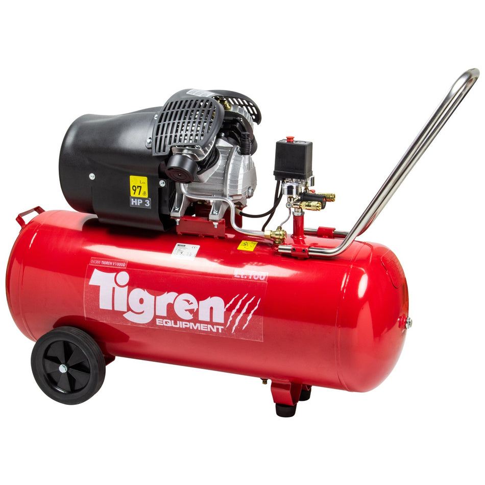 TIGREN V100DD 3HP Direct-Driven Compressor  Part Number  4388 - airlinkcompressors.com