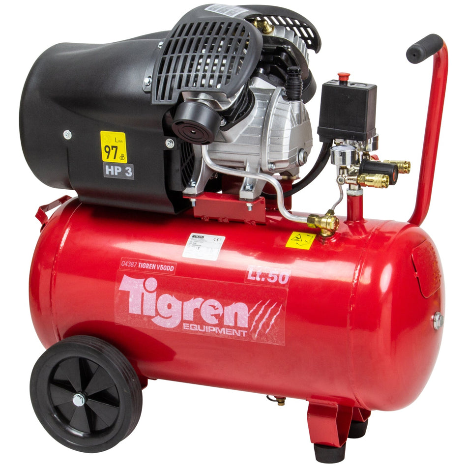 TIGREN V50DD 3HP Direct-Driven Compressor  Part Number  4387 - airlinkcompressors.com