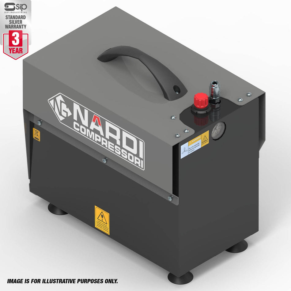 NARDI ESPRIT 0.75HP 60/2 5ltr Silenced Compressor - ESPS5602 - airlinkcompressors.com