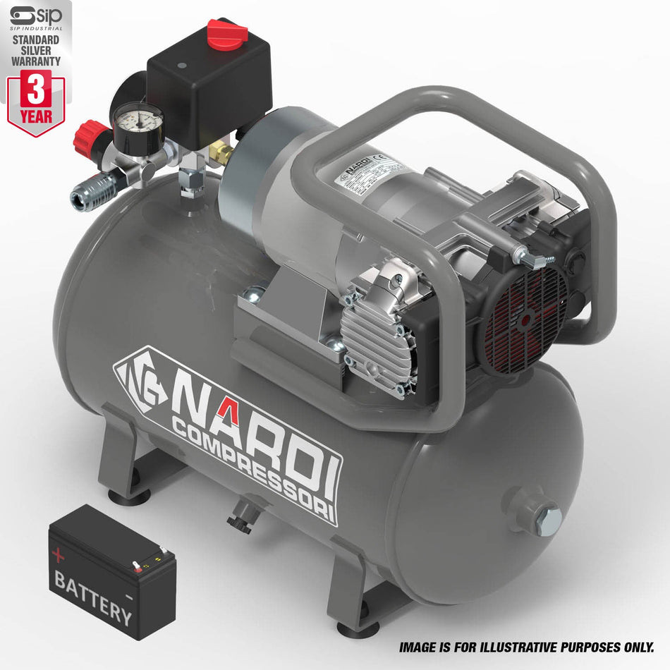 NARDI ESPRIT 3 12v 600w 15ltr Compressor - ESP1560012 - airlinkcompressors.com