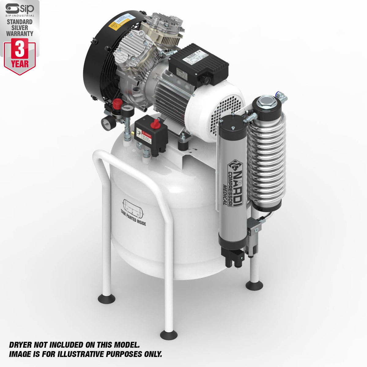 NARDI EXTREME 2V 1.50HP 50ltr Compressor - airlinkcompressors.com