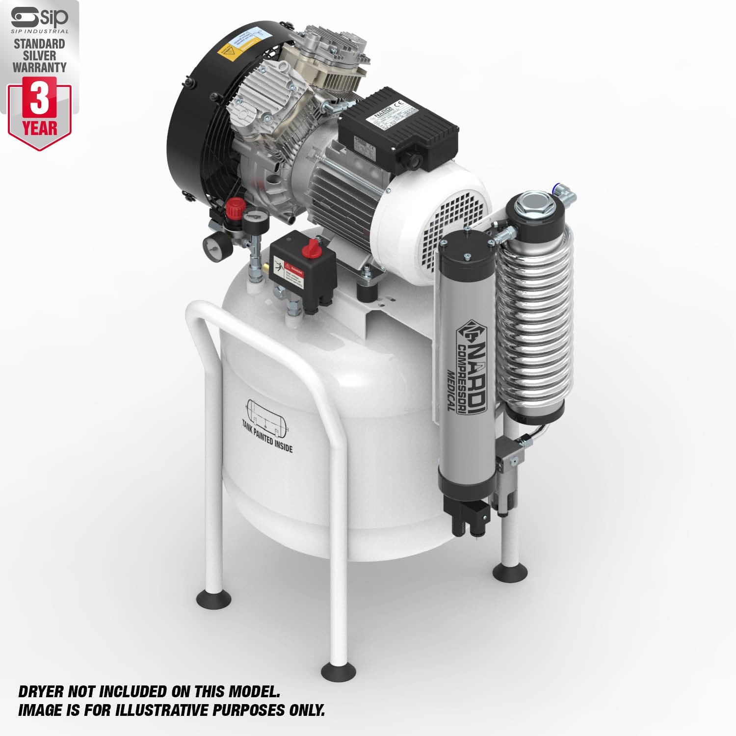 NARDI EXTREME 2V 1.50HP 50ltr Compressor - airlinkcompressors.com