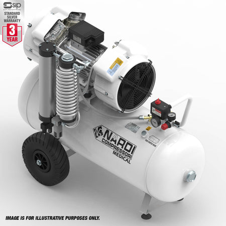 NARDI EXTREME 4D 3.00HP 90ltr Dental Compressor - airlinkcompressors.com