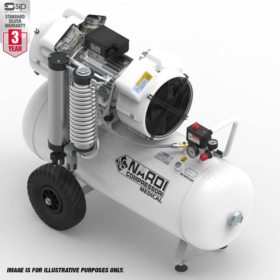 NARDI EXTREME 4D 3.00HP 90ltr Dental Compressor - airlinkcompressors.com