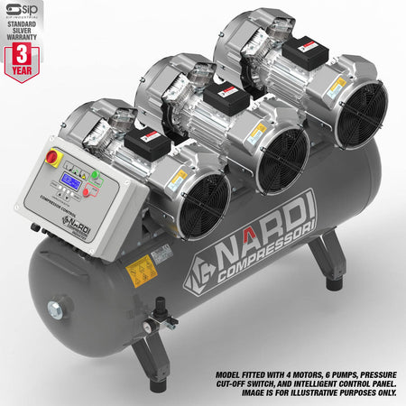 NARDI EXTREME MP 9HP 270ltr Compressor with Panel - EXTMP27090CP - airlinkcompressors.com